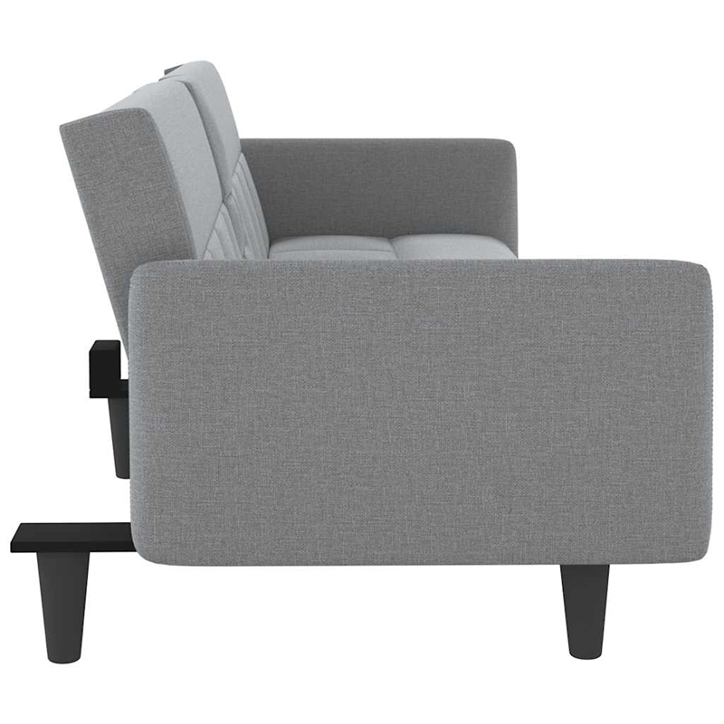 Vidaxl Large Sofa Bed in Light Grey Fabric