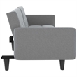 Vidaxl Large Sofa Bed in Light Grey Fabric