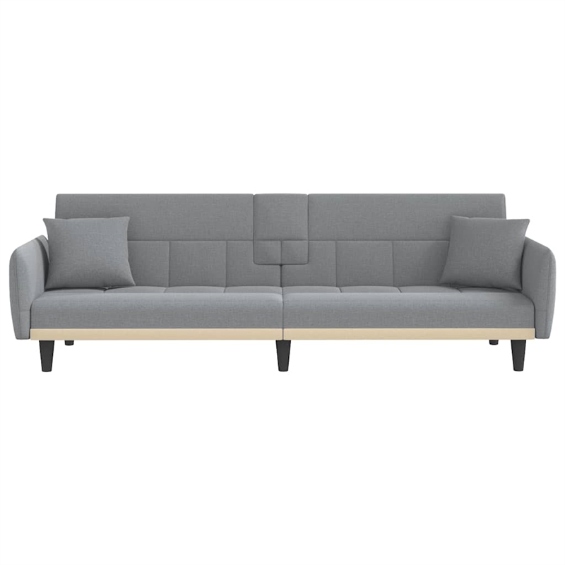 Vidaxl Large Sofa Bed in Light Grey Fabric