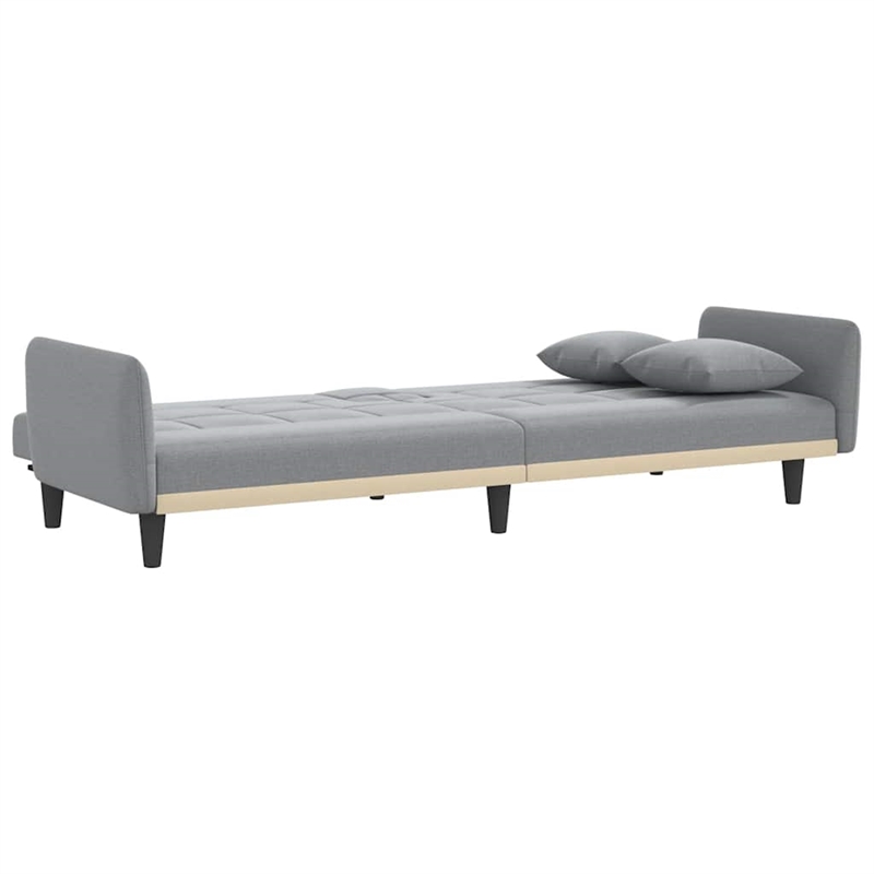 Vidaxl Large Sofa Bed in Light Grey Fabric
