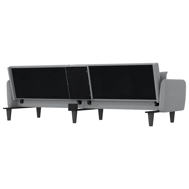 Vidaxl Large Sofa Bed in Light Grey Fabric