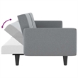 Vidaxl Large Sofa Bed in Light Grey Fabric