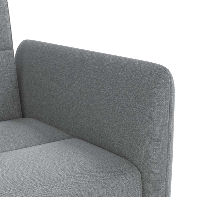 Vidaxl Large Sofa Bed in Light Grey Fabric