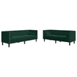 Vidaxl Chesterfield Sofa Set in Dark Green