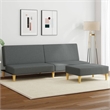 Vidaxl Sofa Bed in Dark Grey Velvet
