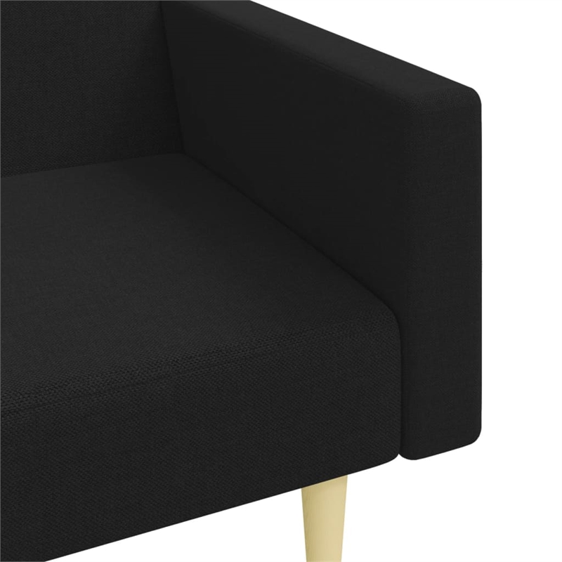 Vidaxl Sofa Bed in Black Fabric