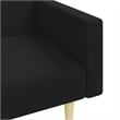 Vidaxl Sofa Bed in Black Fabric