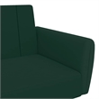 Vidaxl 2-Seater Sofa Bed in Dark Green Polyester Velvet