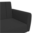 Vidaxl 2-Seater Sofa Bed in Black Polyester Velvet