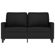 Vidaxl Metal 2-Seater Sofa in Black Velvet