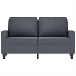 Vidaxl Metal 2-Seater Sofa in Dark Grey Polyester