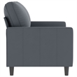 Vidaxl Metal 2-Seater Sofa in Dark Grey Polyester