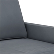 Vidaxl Metal 2-Seater Sofa in Dark Grey Polyester