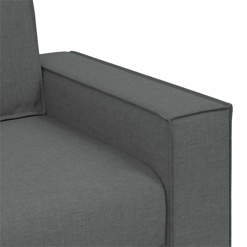 Vidaxl 3-Seater Fabric Sofa Set with Cushion in Dark Gray