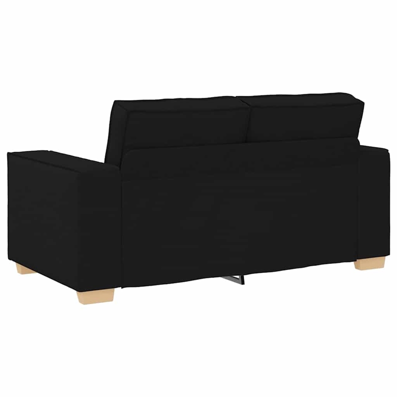Vidaxl 3 Pc Sofa Set with Cushion in Black