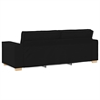 Vidaxl Metal Sofa Set in Black Fabric