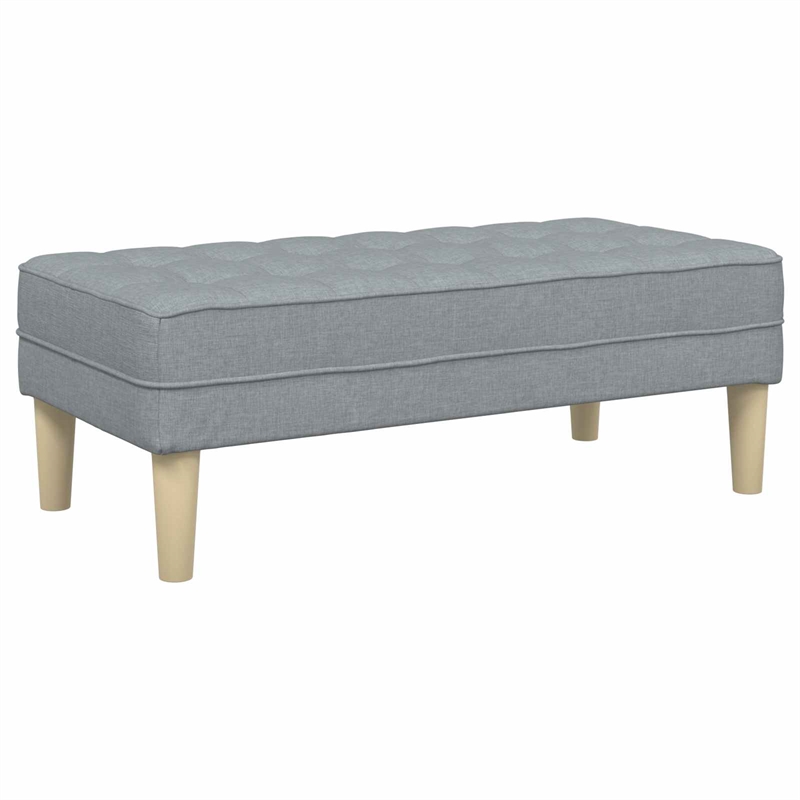 Vidaxl 2 Pcs Sofa Set in Light Gray Fabric