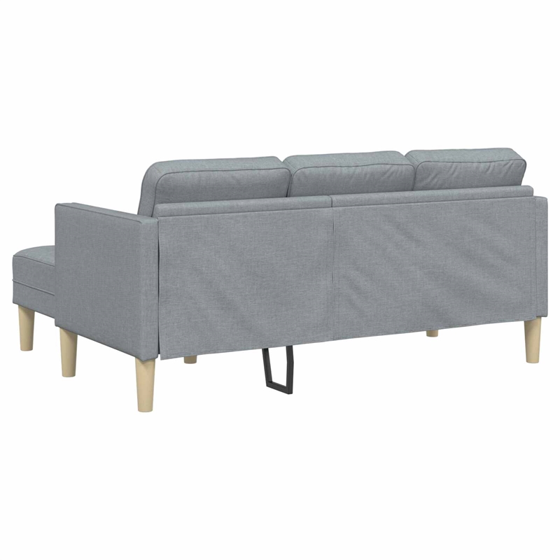 Vidaxl 2 Pcs Sofa Set in Light Gray Fabric