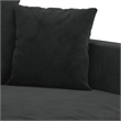 Vidaxl Metal 2-Seater Sofa in Black Polyester