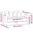 Vidaxl Metal 2-Seater Sofa in Dark Green Velvet