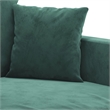 Vidaxl Metal 3-Seater Sofa in Dark Green Polyester