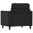 Vidaxl Single Sofa Chair in Black Faux Leather