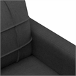 Vidaxl Metal 2-Seater Sofa in Black Polyester
