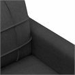 Vidaxl 2-Seater Sofa in Black Polyester