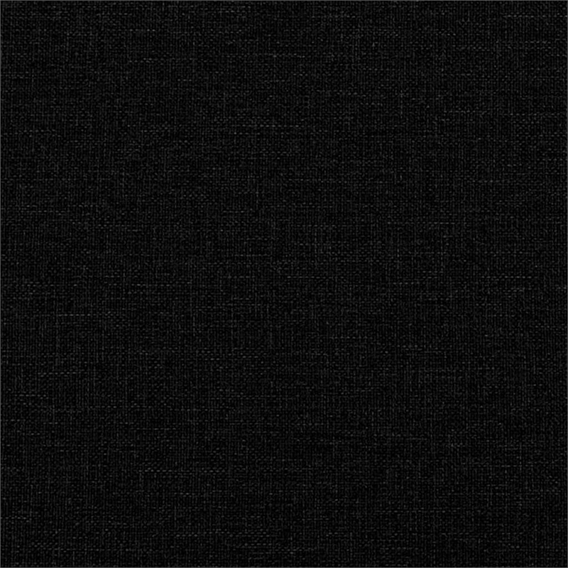 Vidaxl Metal 3-Seater Sofa Black Fabric