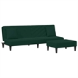 Vidaxl 2 Piece Sofa Set in Dark Green Velvet