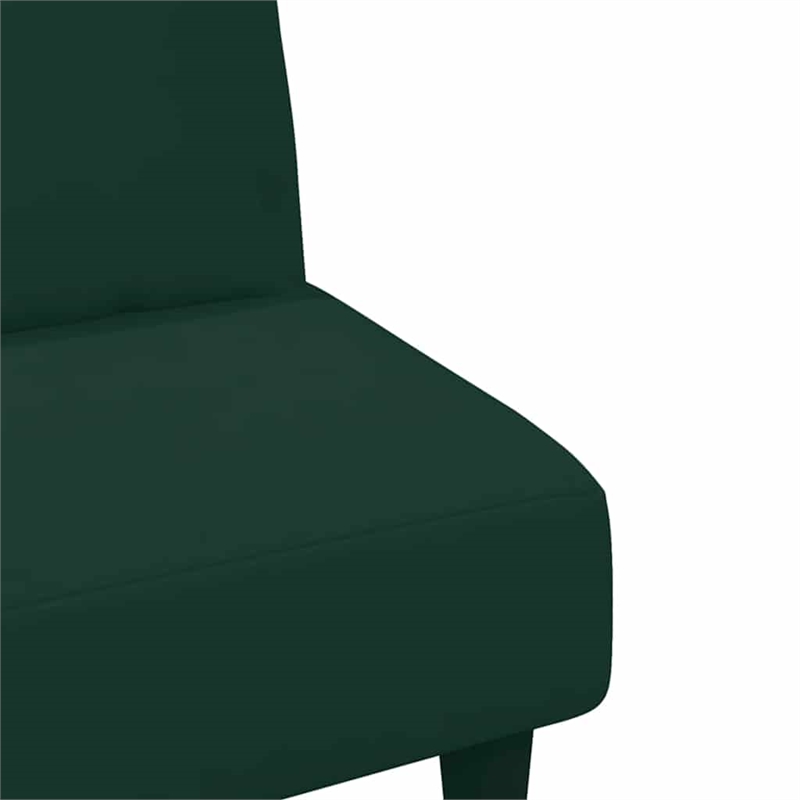 Vidaxl 2 Piece Sofa Set in Dark Green Velvet