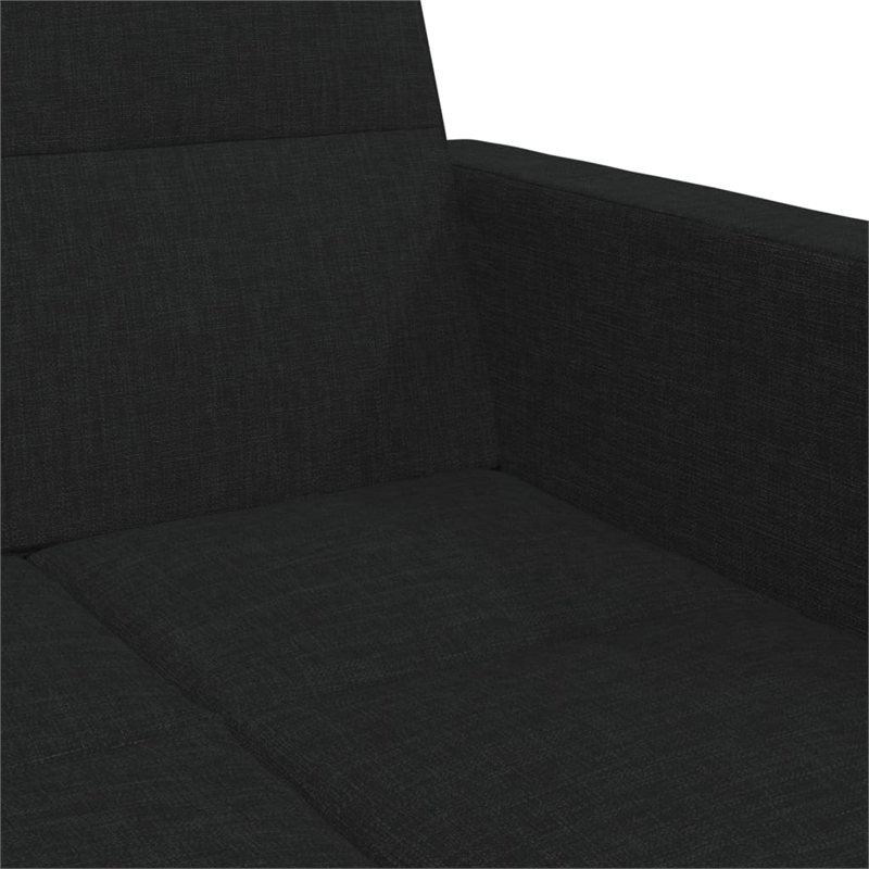 Vidaxl Sofa Bed in Black Polyester Fabric