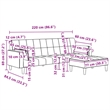 Vidaxl 2-Seater Sofa Bed in Dark Grey Polyester
