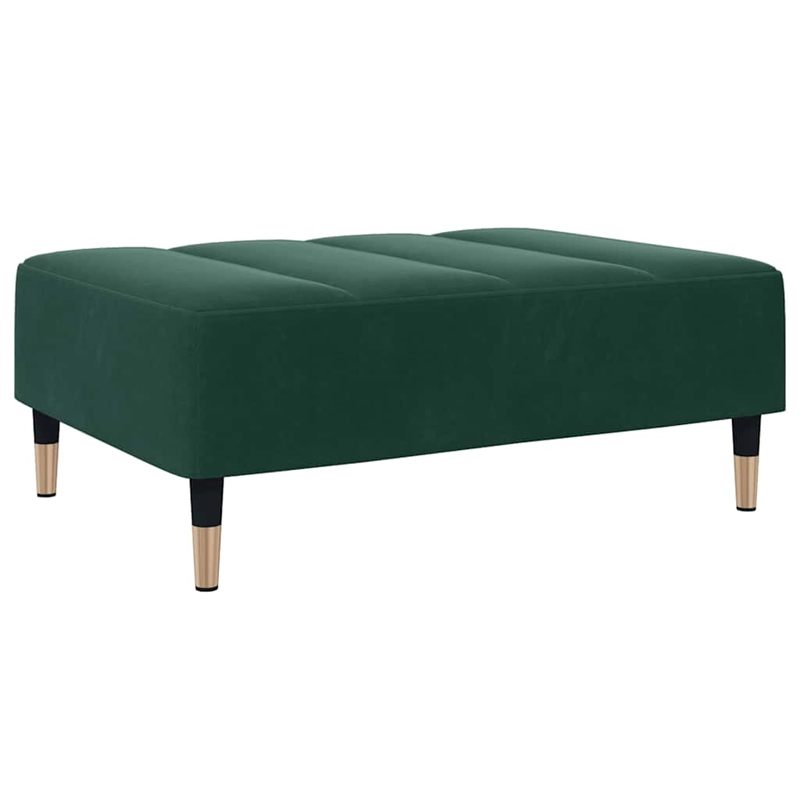 Vidaxl Two-Seater Sofa Bed in Dark Green Polyester Velvet
