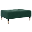 Vidaxl Two-Seater Sofa Bed in Dark Green Polyester Velvet