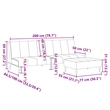 Vidaxl Two-Seater Sofa Bed in Dark Green Polyester Velvet