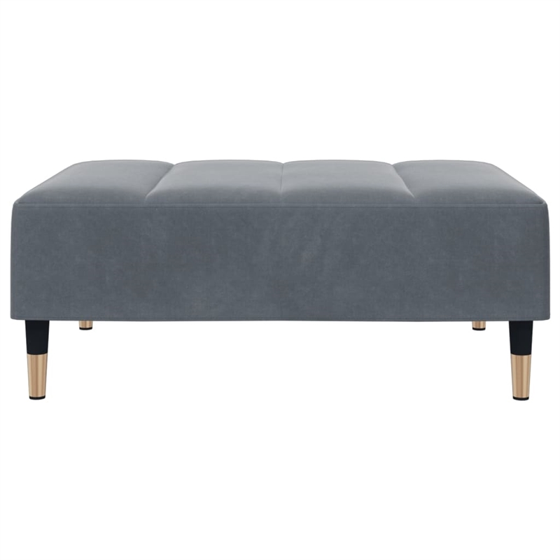 Vidaxl 2-Seater Sofa Bed in Dark Gray Polyester Velvet