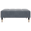 Vidaxl 2-Seater Sofa Bed in Dark Gray Polyester Velvet