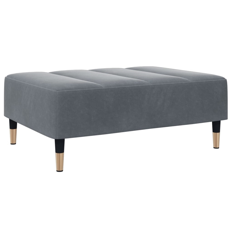 Vidaxl 2-Seater Sofa Bed in Dark Gray Polyester Velvet