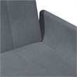 Vidaxl 2-Seater Sofa Bed in Dark Gray Polyester Velvet
