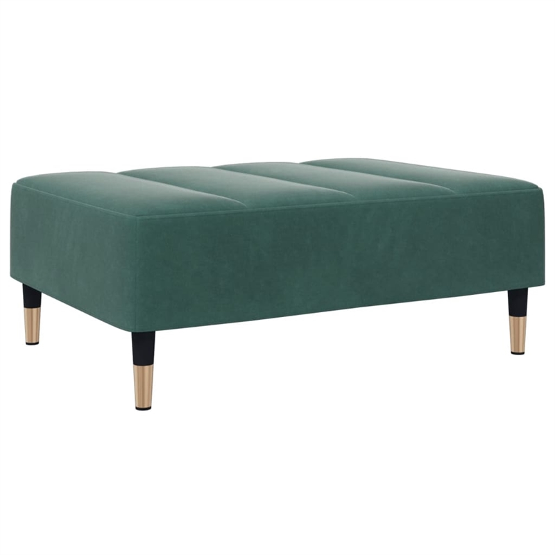 Vidaxl Standard Sofa Bed in Dark Green Velvet