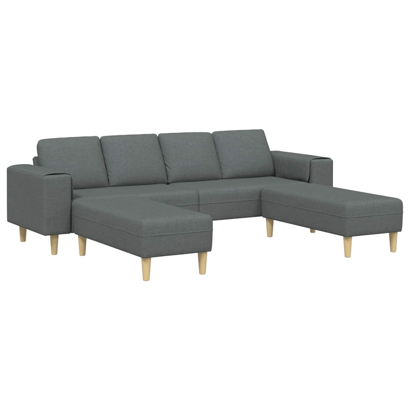 Vidaxl Sofa Set in Dark Gray Fabric