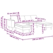 Vidaxl Sofa Set in Dark Gray Fabric