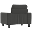 Vidaxl Single Sofa Chair in Dark Gray Microfiber Fabric