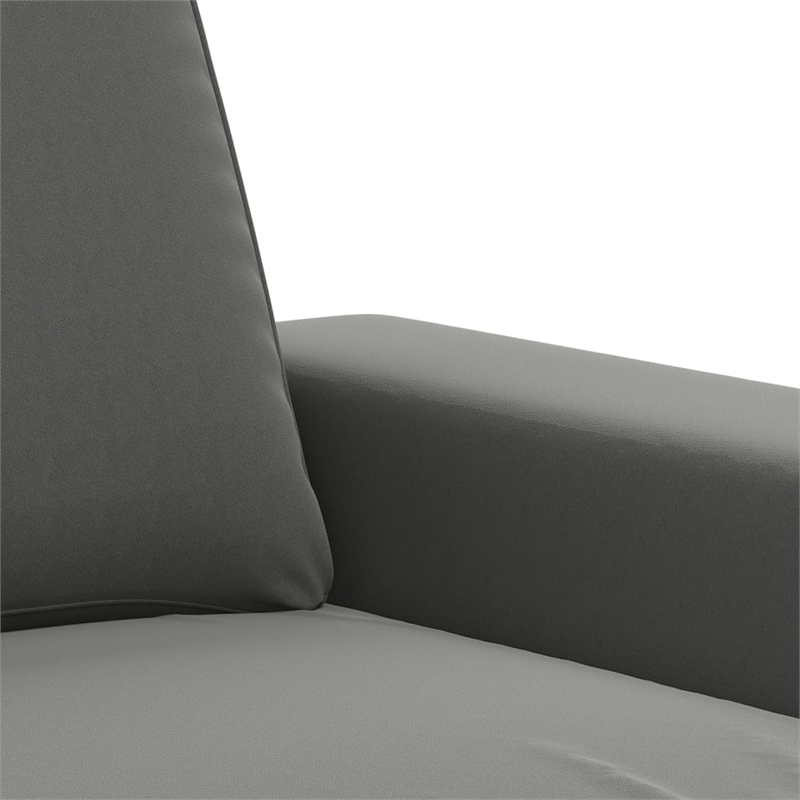 Vidaxl Single Sofa Chair in Dark Gray Microfiber Fabric