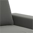 Vidaxl Single Sofa Chair in Dark Gray Microfiber Fabric