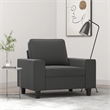 Vidaxl Single Sofa Chair in Dark Gray Microfiber Fabric