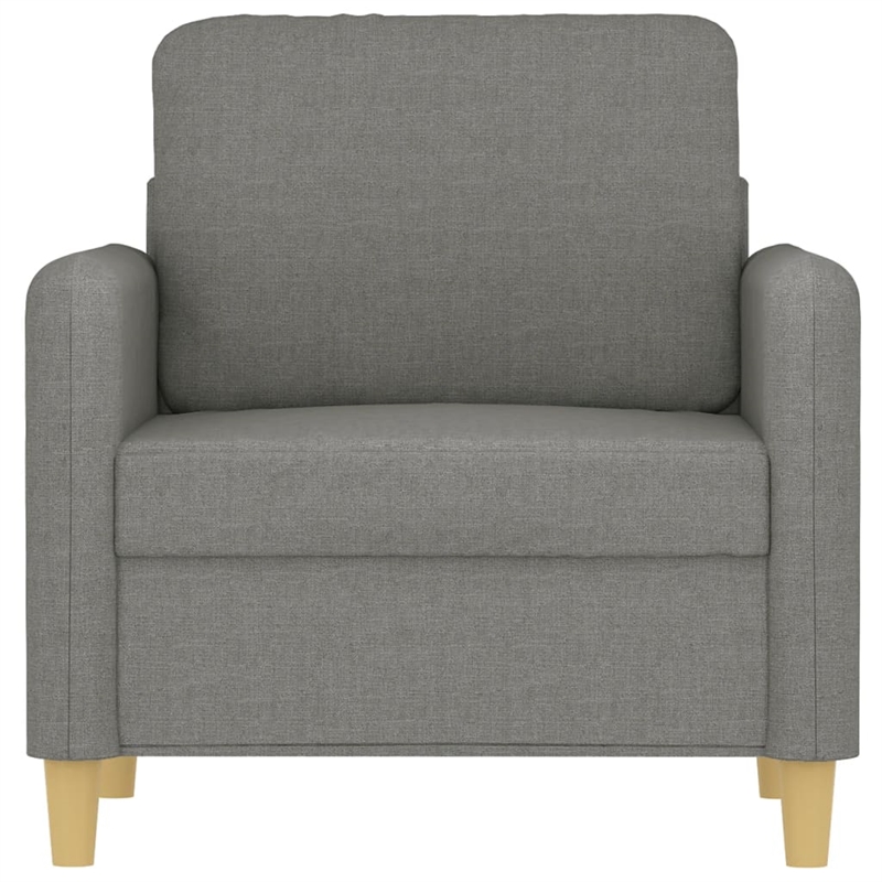 Vidaxl Single Sofa Chair in Dark Gray Fabric