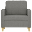 Vidaxl Single Sofa Chair in Dark Gray Fabric