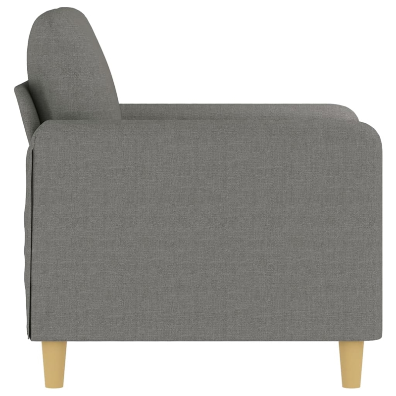 Vidaxl Single Sofa Chair in Dark Gray Fabric